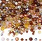 1100PCS 4mm 6mm 8mm Brown Faceted Glass Beads for Jewelry Making (B-Brown)